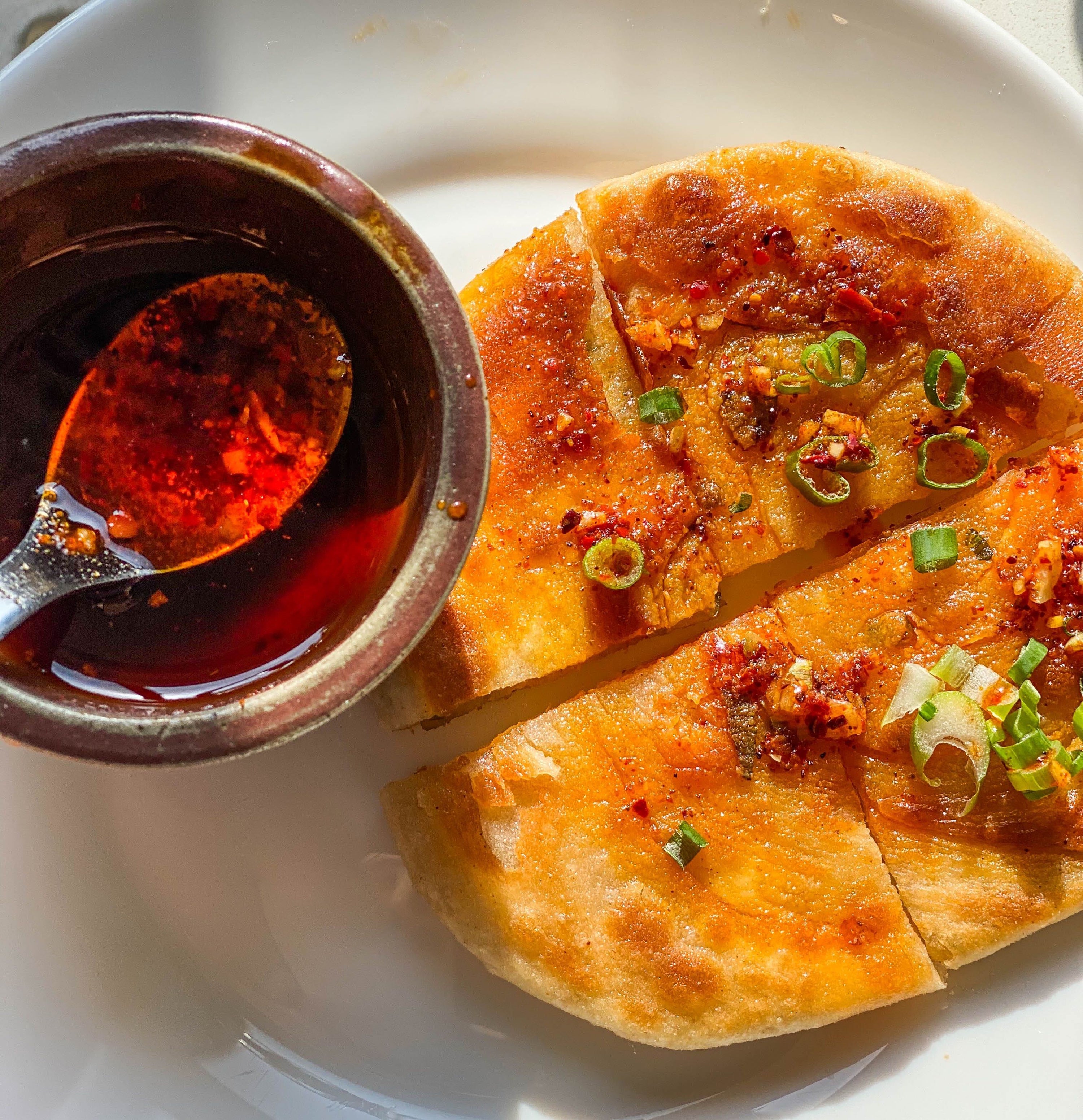 Mala Spiced Scallion Pancakes