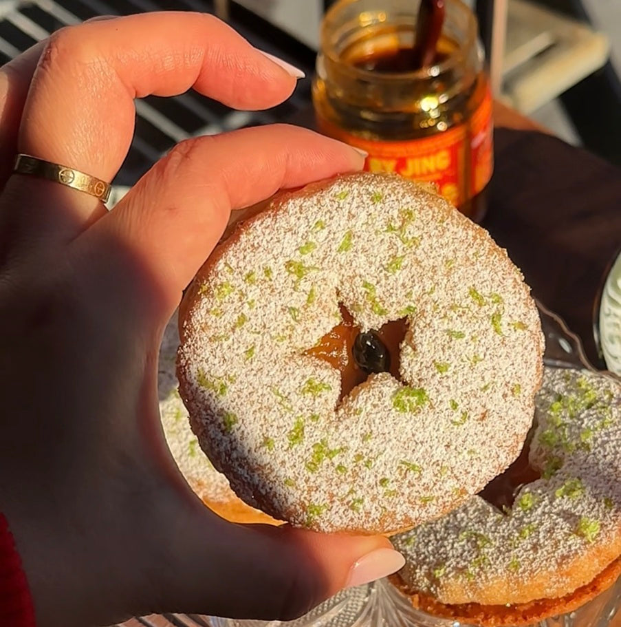 Chili Crisp Linzer Cookie