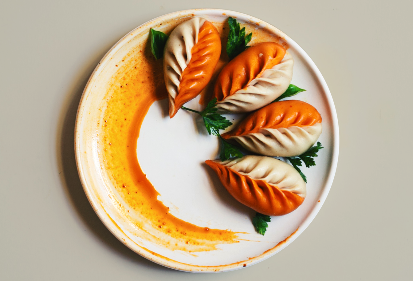 Sweet Potato, Pork, and Chili Crisp Dumplings