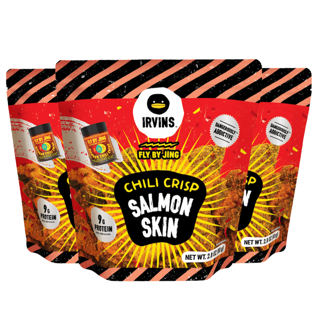 Chili Crisp Salmon Skin