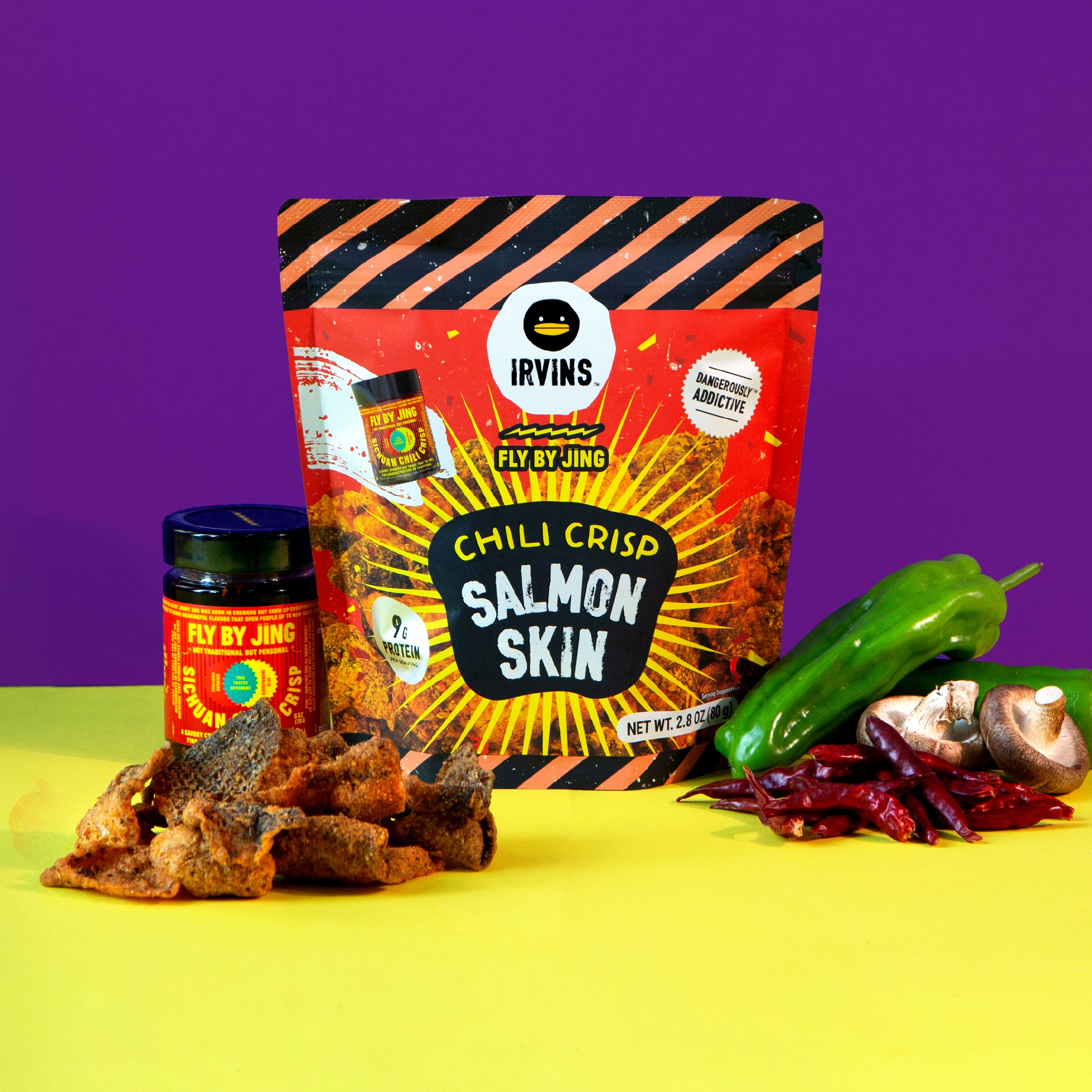 Chili Crisp Salmon Skin