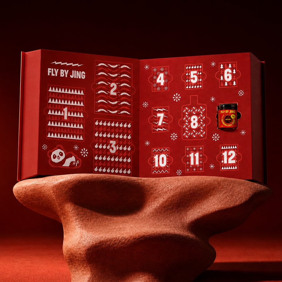 A red box advent calendar