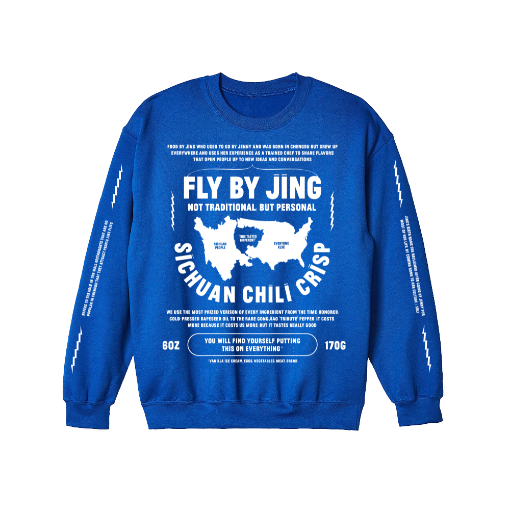 Fly By Jing Blue Sweatshirt - XS